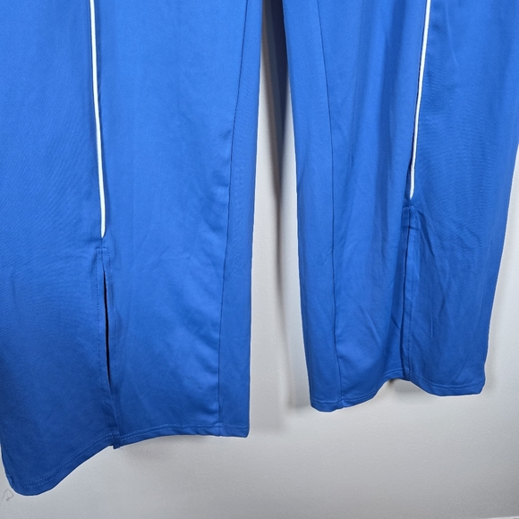 NEW Daisy Street Blue Split Hem Wide Leg Pull On Track Pants XS 90s Y2K Style - Picture 8 of 14